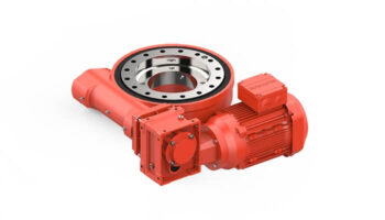 JIE Euronorm Slewing Ring Drive With Gearbox & Electric Motor